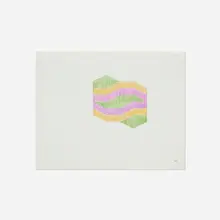 Untitled by Neil Williams, c. 1965, colored pencil on graph paper, sold Apr 2018