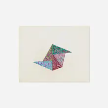 Neil Williams, Untitled, c. 1975, colored pencil on graph paper
