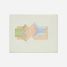 Neil Williams, Untitled, c. 1965, colored pencil on graph paper