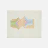 Neil Williams, Untitled, c. 1965, colored pencil on graph paper