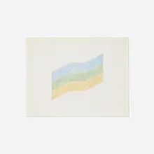 Neil Williams, Untitled, c. 1965, colored pencil on graph paper
