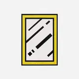 Roy Lichtenstein, Mirror (from the Harvey Gantt Portfolio), 1990, screenprint on paper artist board