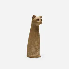 Claude Conover, cat, c. 1970, glazed stoneware