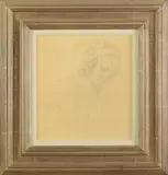 Walter Thomas Monnington, Untitled, squared for transfer pencil on buff paper 24 x 21.7cm