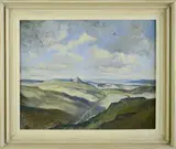 George Wright, Untitled, oil on board 40 x 49.5cm .