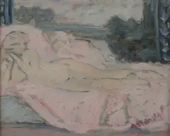 Jacqueline Marval, Untitled, oil on board 22 x 27cm Provenance: With Crane Kalman Gallery