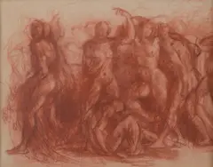 William Roberts, Untitled, red chalk 28.2 x 36.2cm Provenance: Anthony D'Offay. Literature: David Cleall