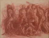 William Roberts, Untitled, red chalk 28.2 x 36.2cm Provenance: Anthony D'Offay. Literature: David Cleall