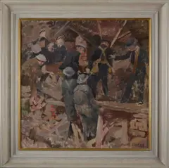 Rupert Shephard, Untitled, oil on canvas 56 x 56cm .