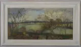 Margaret Thomas, Untitled, oil on board 31 x 16cm .