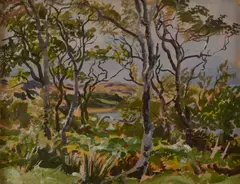 Untitled by Stephen Bone, oil on board 30.5 x 39cm ., sold May 2021