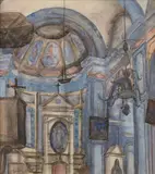 Ithell Colquhoun, Untitled, watercolour 43 x 38.5cm .