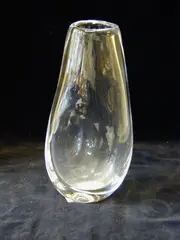 A clear glass vase, by Orrefors, A clear glass vase,, sold Nov 2003