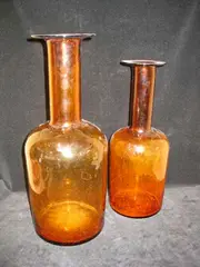 Otto Brauer, A Holmegaard 'Gulvase' smoked glass vase,, A Holmegaard 'Gulvase' smoked glass vase,