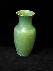 Pilkingtons Royal Lancastrian, A green glazed vase,, A green glazed vase,