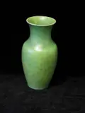 Pilkingtons Royal Lancastrian, A green glazed vase,, A green glazed vase,