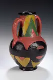 Alfred Wolmark, A two-handled pottery vase,