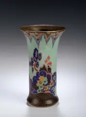 Crown Devon, A cylindrical vase,, 2406