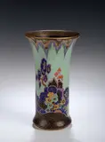Crown Devon, A cylindrical vase,, 2406