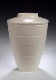 Keith Murray, A white Wedgwood vase,