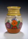 Clarice Cliff, A 'Gay Day' pattern vase,