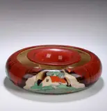 Clarice Cliff, A 'Forrest Glen' pattern circular posy holder,