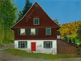 Adolf Dietrich, Tobelmühle, 1929, Öl auf Karton