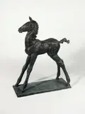 Großes stehendes Fohlen by Renée Sintenis, 1932, Bronze mit schwarzer Patina. Höhe: 106 cm (41 ¾ in.), sold Nov 2010