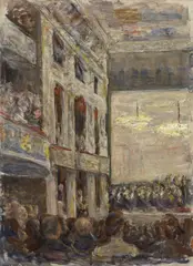 Max Liebermann, Konzert in der Oper, 1924, Öl auf Pappe