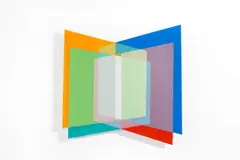 Dóra Maurer, IXEK 12, 2014, Acryl auf Leinwand auf Holz