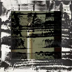 Gerhard Richter, Kerze II, 1989, Öl über Offsetdruck auf Papier, auf Kunststoffplatte aufgezogen