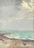 Max Beckmann, Nebelsonne, 1905, Öl auf Leinwand