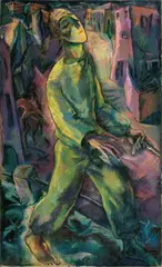 Willi Geiger, Der Blinde, 1919, Öl auf Leinwand