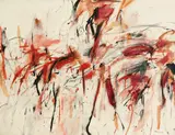 Peter Brüning, Nr. 136, 1962, Öl und Farbkreide auf Leinwand