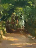 Max Slevogt, Reitergruppe im Wald