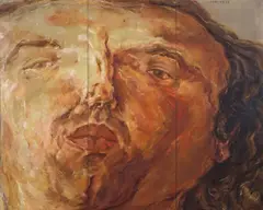 Gesichtslandschaft by Marwan, 1973, Öl auf Leinwand (Triptychon), sold Nov 2011