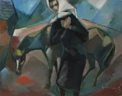 Cyril Chramosta, Disaster, 1947, oil on canvas