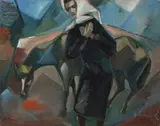 Cyril Chramosta, Disaster, 1947, oil on canvas