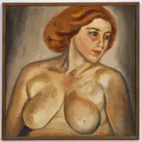 František Drtikol, Nude, 1940s, oil on canvas