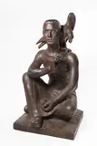 Damjan Pešan, Protector, 1960, patinated linden wood