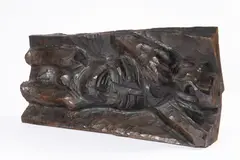 Jan Bauch, Reclining Odysseus, 1962, patinated wood
