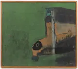 Daisy Mrázková, Death of a Goalkeeper, 1966, oil on canvas