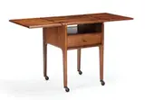 Sam Maloof, Drop-leaf side table, Walnut