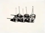 Wayne Thiebaud, Suckers (State I), 1968, 1-color lithograph on Rives BFK paper