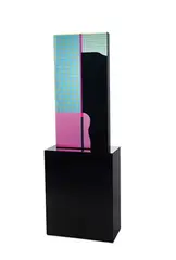 Rectangular tower by Vasa Mihich, 1983, Laminated cast acrylic, sold May 2017