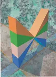 Ronald Davis, Bow Tie Butterfly (PTG 884), 1987, Acrylic on canvas