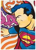 John Matos, Untitled (Superman), 1994, Watercolor on paper