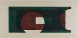 Ronald Davis, Two Circle (from Rectangle Series), 1971, 8-color lithograph and screenprint with embossing on Arches Cover white paper