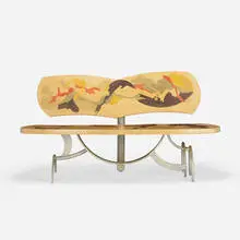 Jay Stanger, After the Dance bench, 1994, mixed hardwood, aluminum