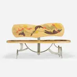 Jay Stanger, After the Dance bench, 1994, mixed hardwood, aluminum